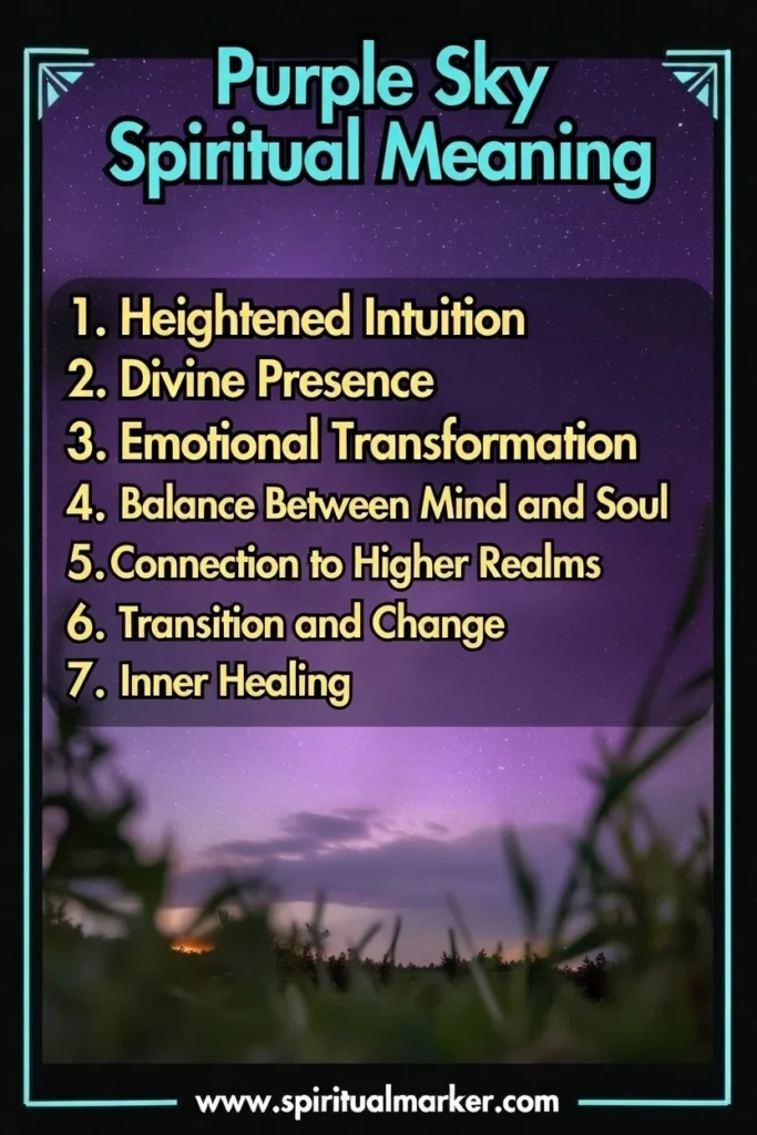 purple sky spiritual meaning and symbolism
