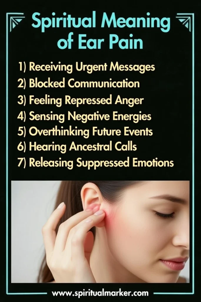 right and left ear pain spiritual meaning