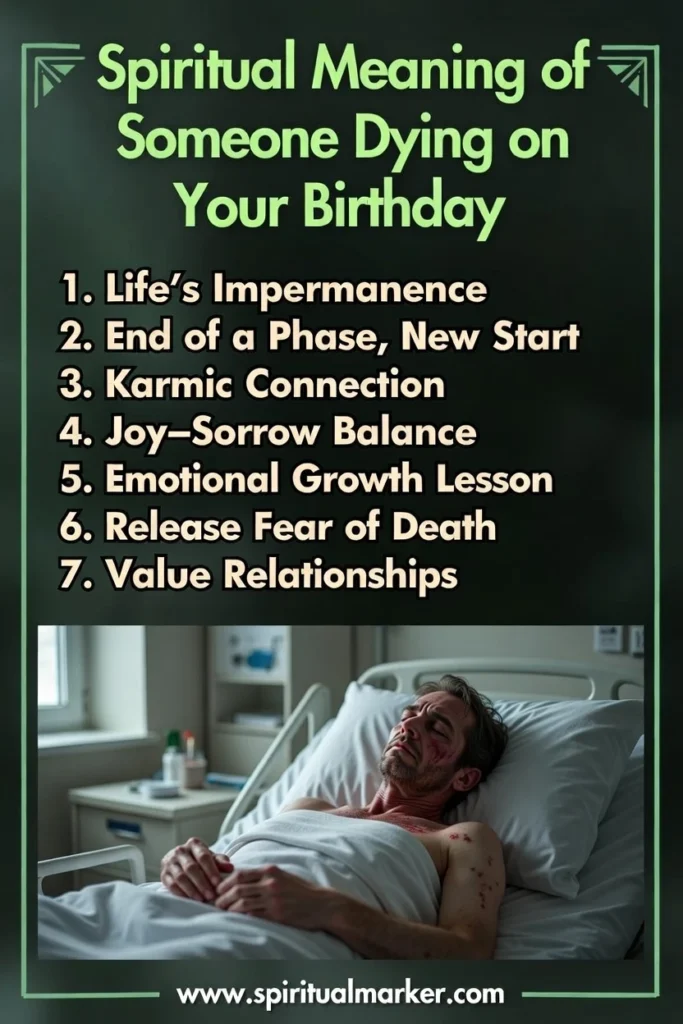 someone dying on your birthday meaning