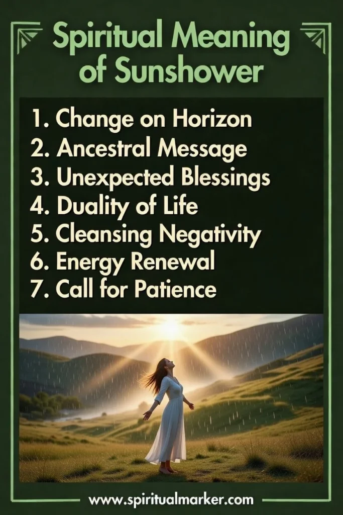 spiritual meaning of sunshower, rainging while the sun is out