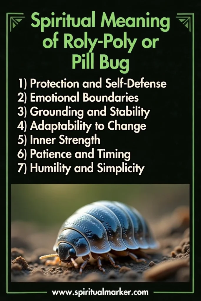 what does a roly poly or pill bug symbolize spiritually