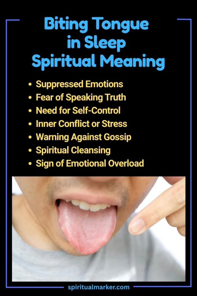 Biting Tongue in Sleep Spiritual Meaning and omen