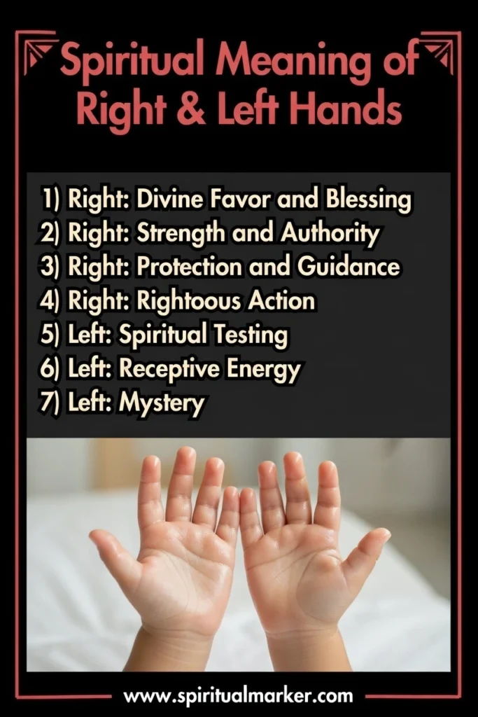 right and left hands spiritual meaning and symbolism
