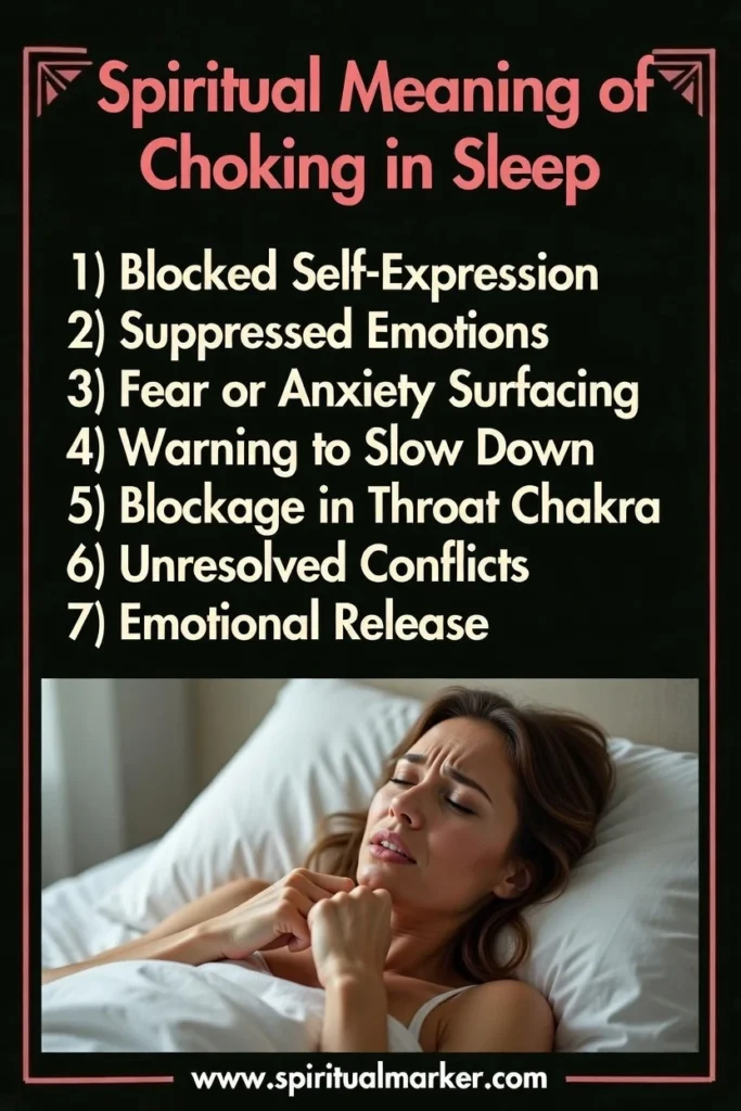 spiritual meaning of choking in sleep