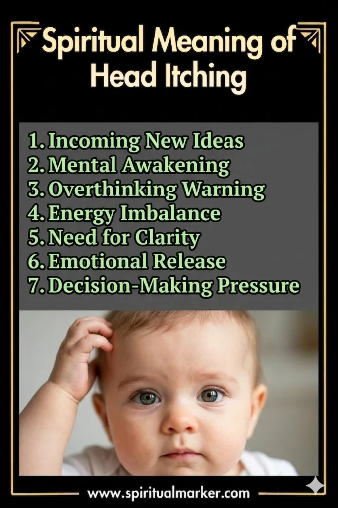 spiritual meaning of head itching