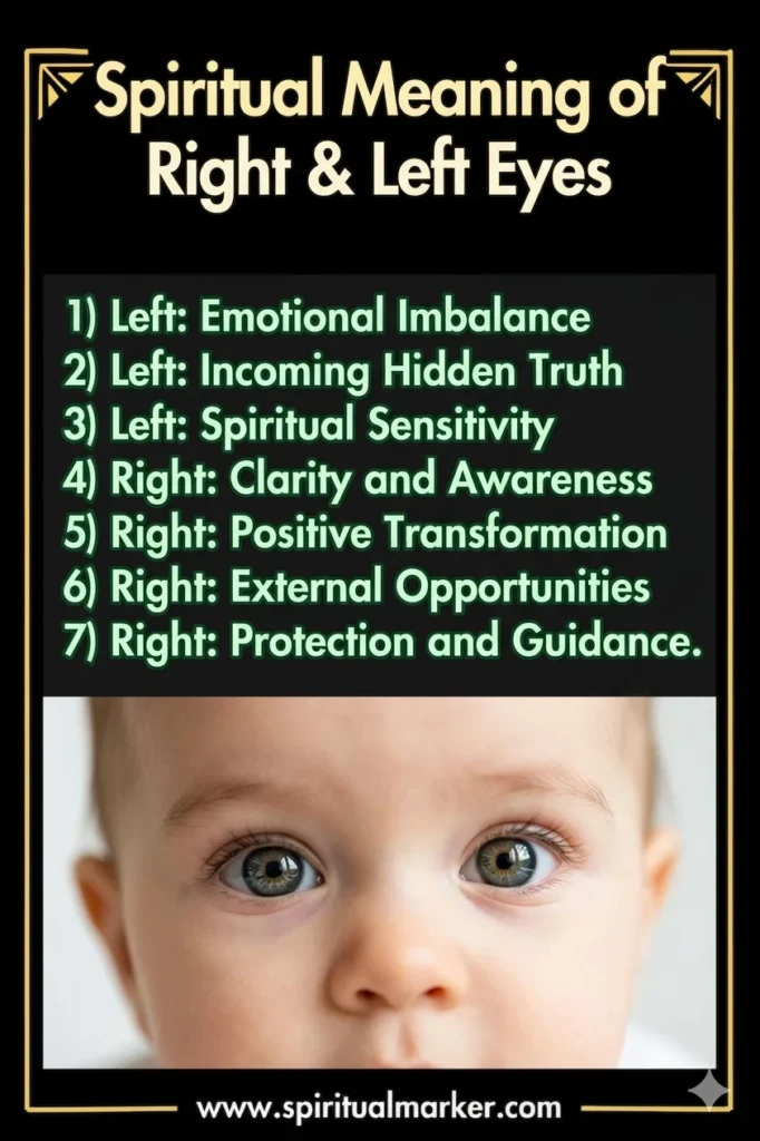 spiritual meaning of right and left eyes
