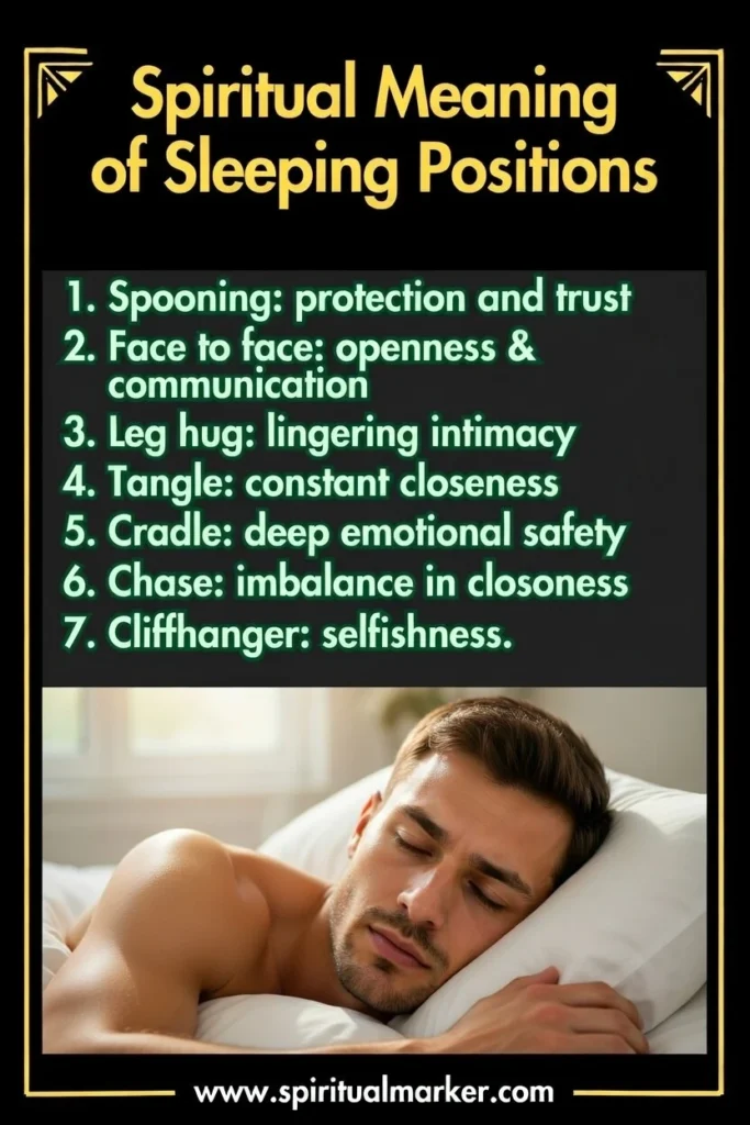 spiritual meaning of types of sleeping positions