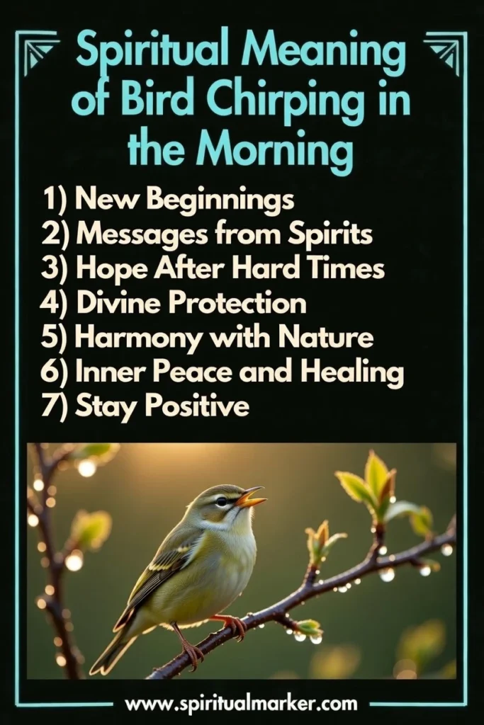 what does bird chirping in the morning symbolize spiritually