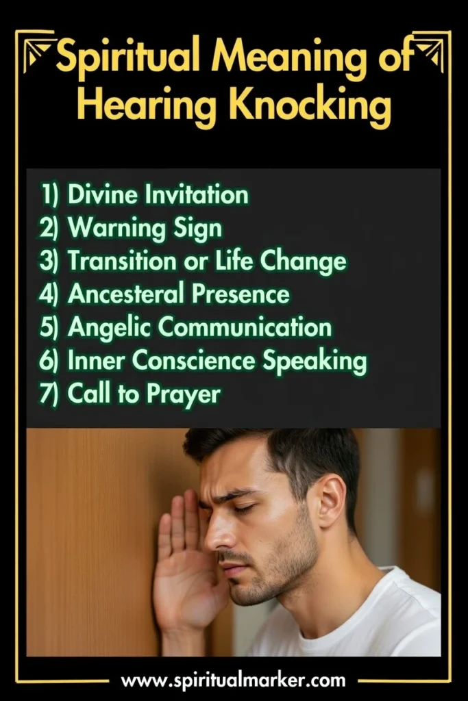what does hearing knocking symbolize spiritually