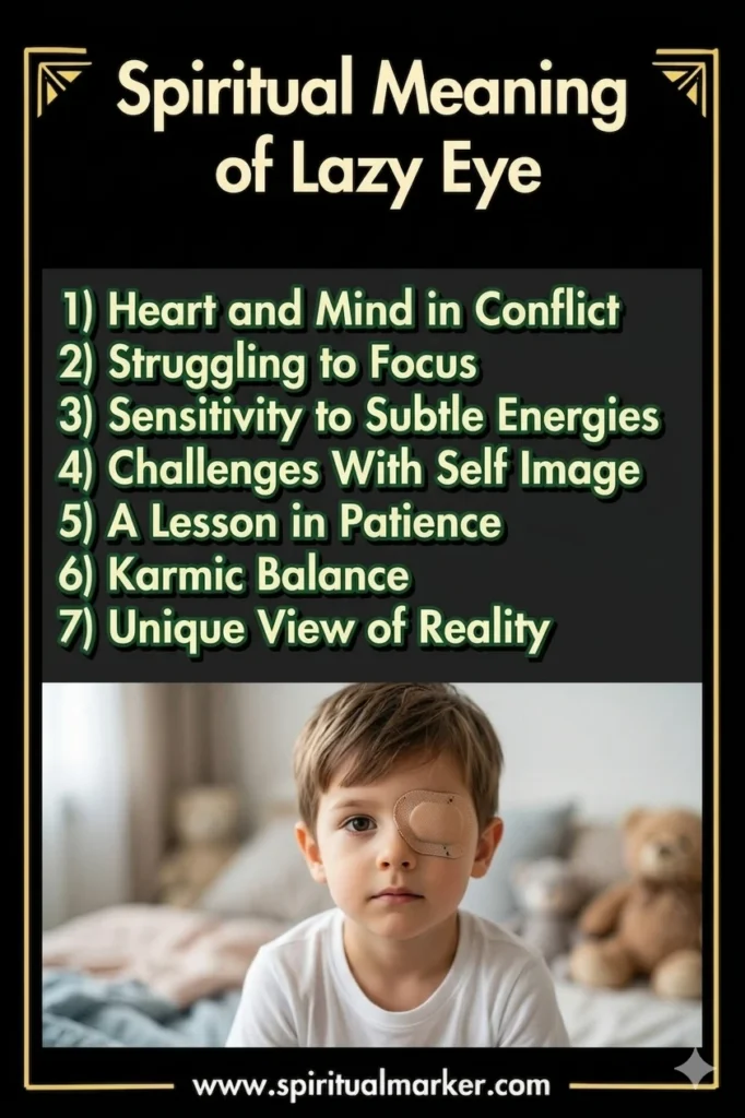 what does lazy eye symbolize spiritually