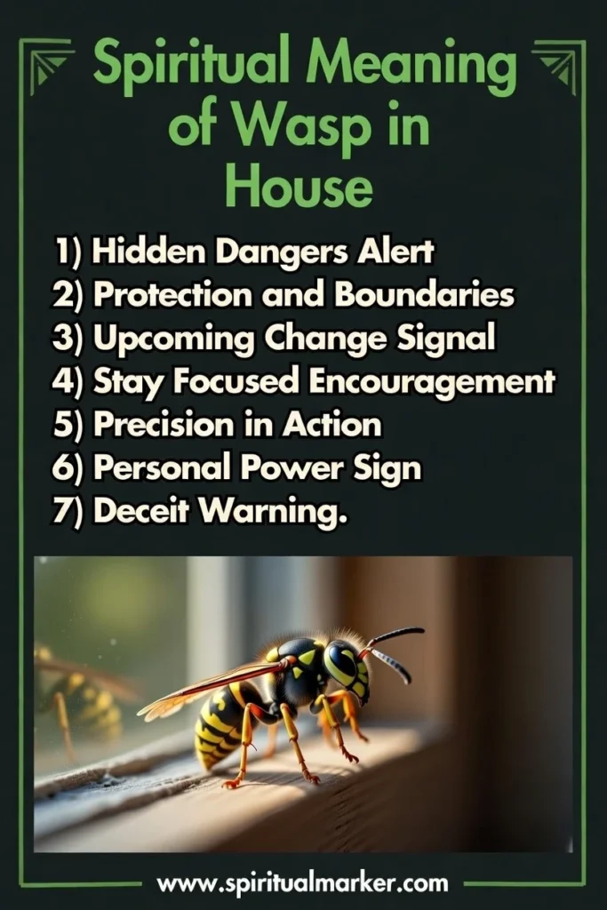 what is the spiritual meaning of wasp in house