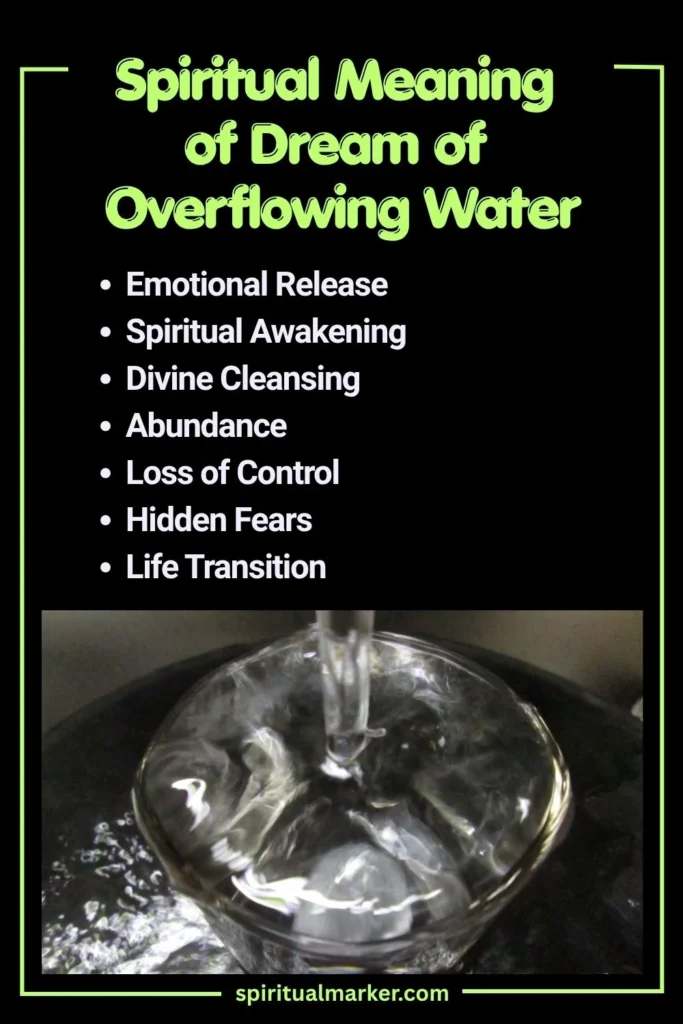 Spiritual Meaning of Dream of Overflowing Water