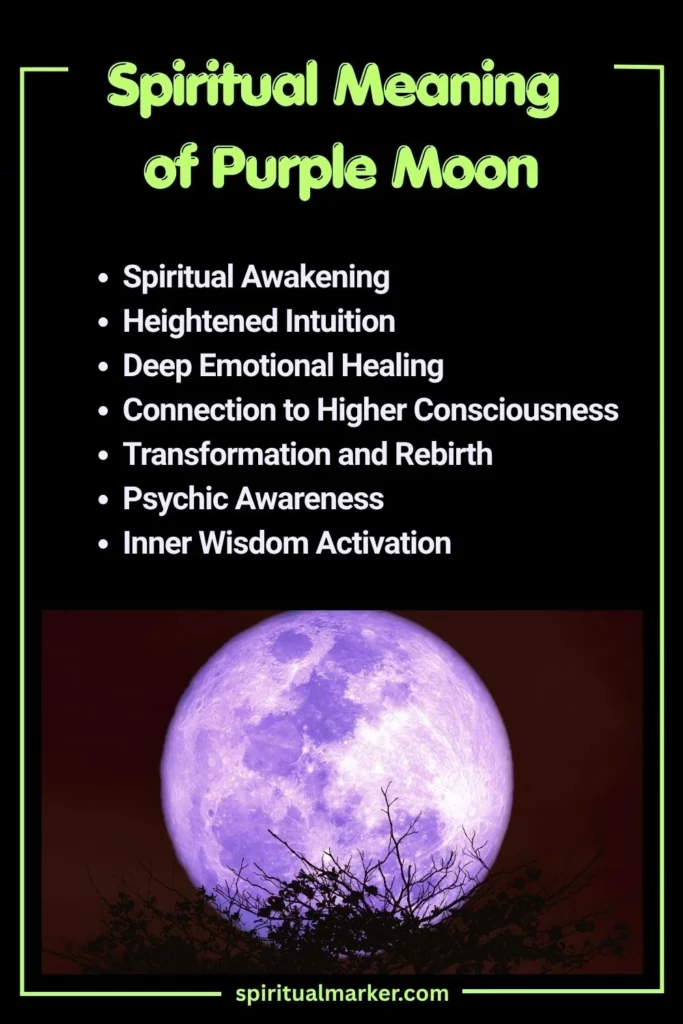 Spiritual Meaning of Purple Moon