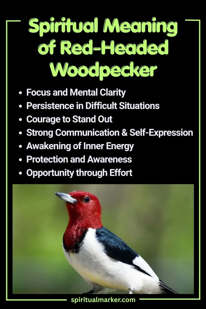 Spiritual Meaning of Red-Headed Woodpecker