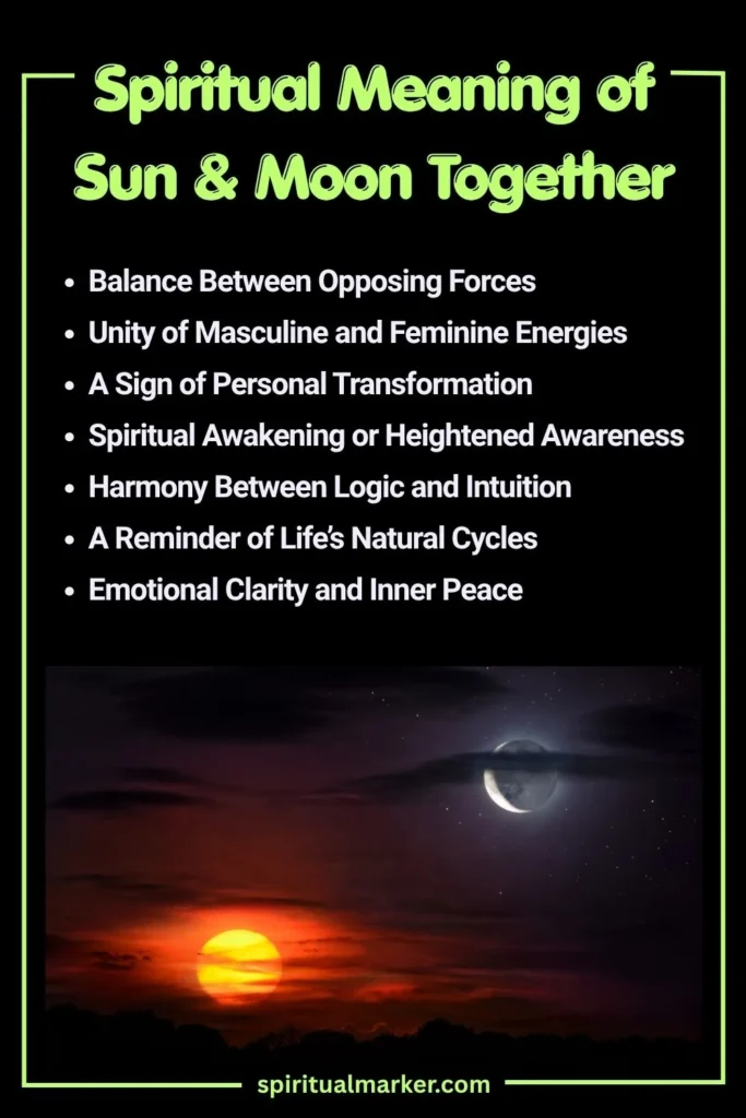 Spiritual Meaning of Sun and Moon Together and Symbolism