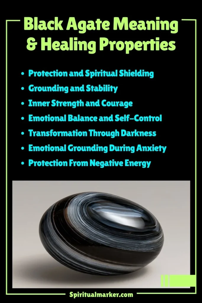 Black Agate Meaning, Healing Properties and Spiritual Symbolism