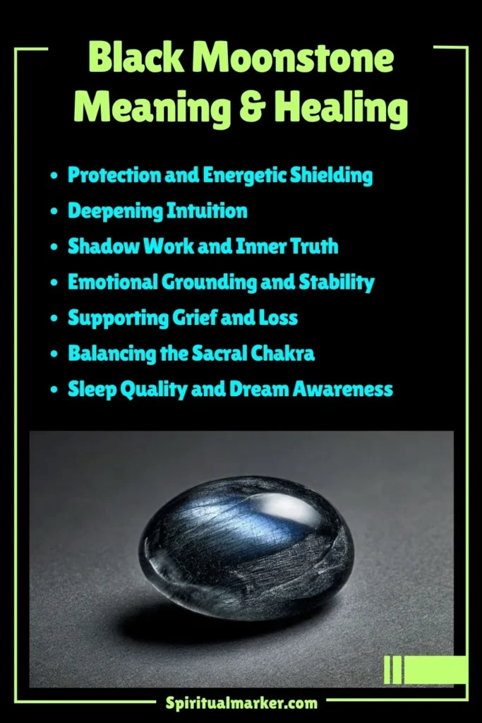 Black Moonstone Meaning, Healing Properties and Spiritual Symbolism