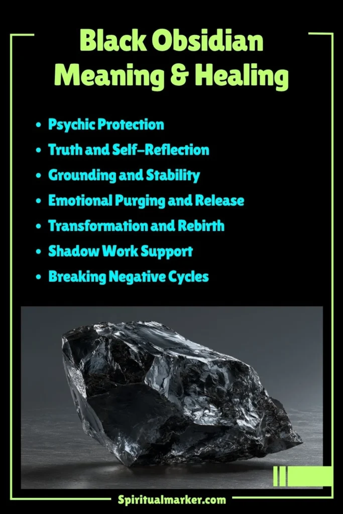 Black Obsidian Meaning, Healing Properties and Spiritual Symbolism