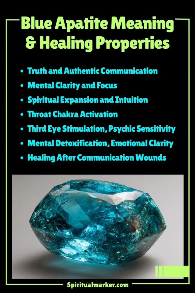 Blue Apatite Meaning, Healing Properties and Spiritual Symbolism