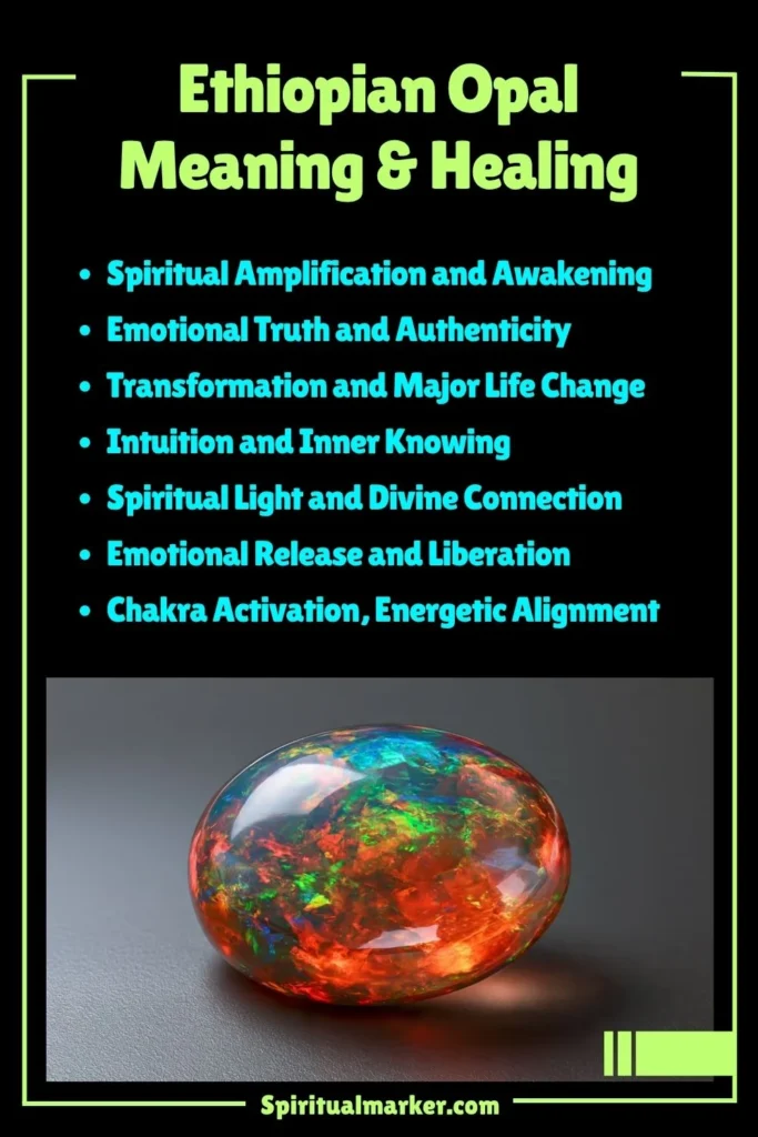 Ethiopian Opal Meaning, Healing Properties and Spiritual Symbolism
