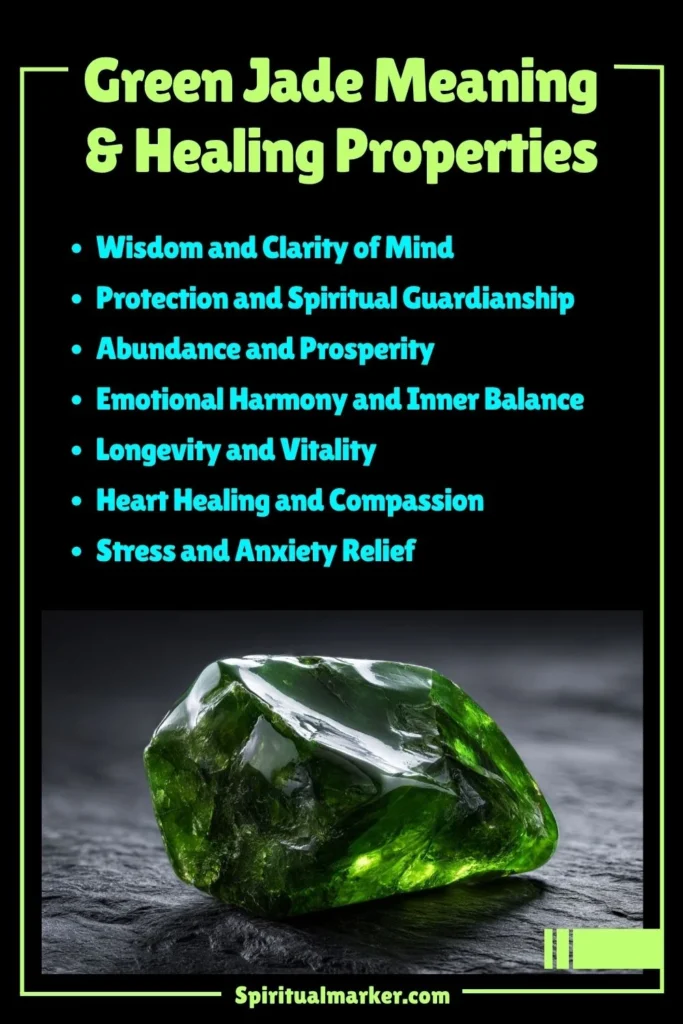 Green Jade Meaning, Healing Properties and Spiritual Symbolism
