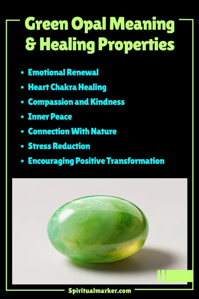 Green Opal Meaning, Healing Properties and Spiritual Symbolism