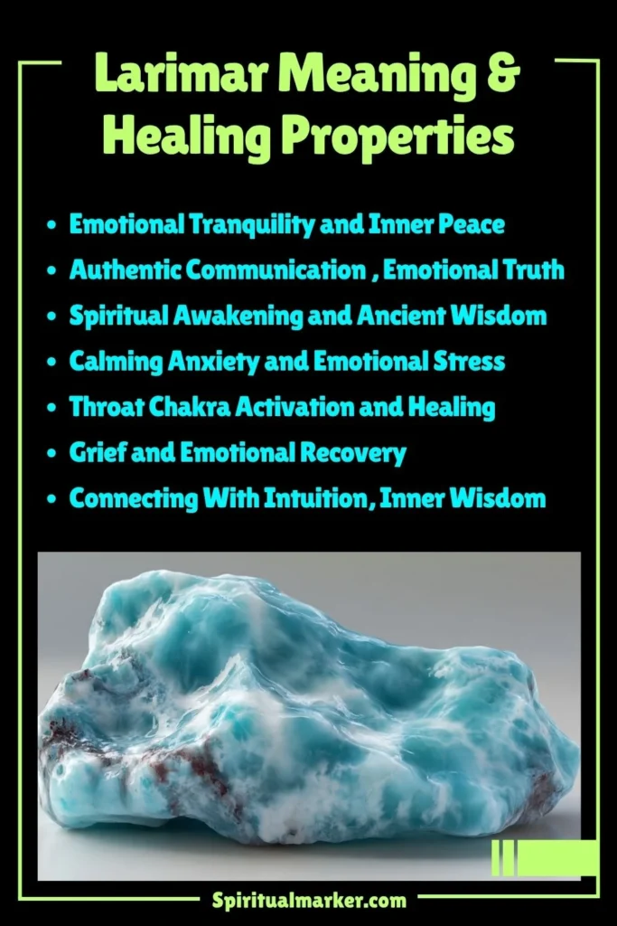 Larimar Meaning, Healing Properties and Spiritual Symbolism