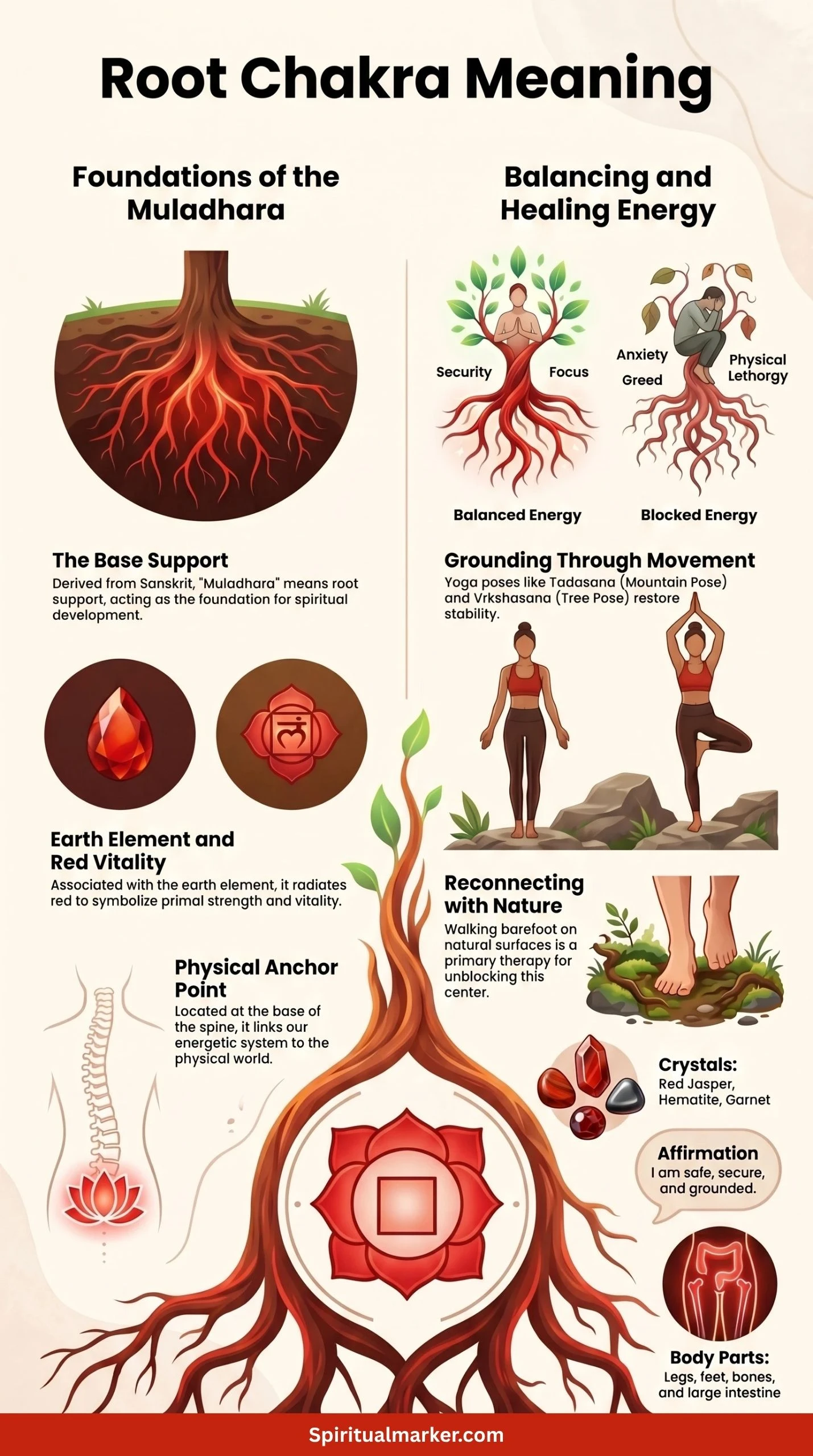 Meaning of Root Chakra, A Complete Infographic