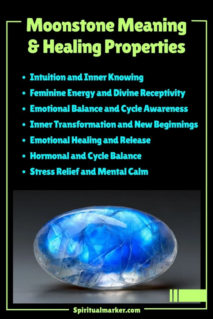 Moonstone Meaning, Healing Properties and Spiritual Symbolism