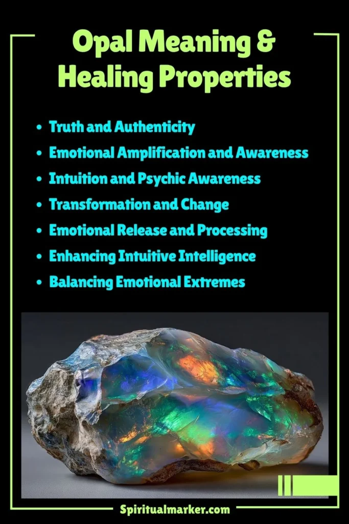 Opaln Meaning, Healing Properties and Spiritual Symbolism