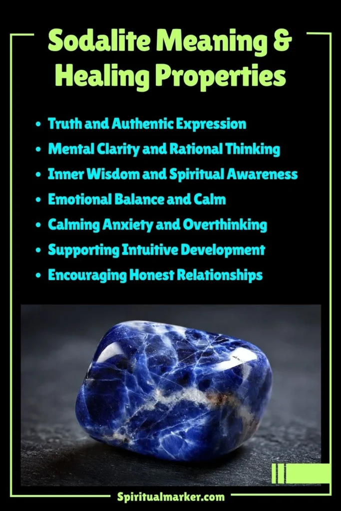Sodalite Meaning, Healing Properties and Spiritual Symbolism