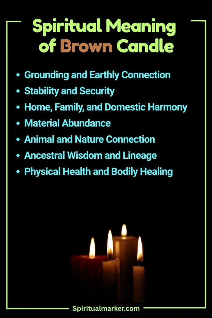 Spiritual Meaning of a Brown Candle, and Its Symbolism