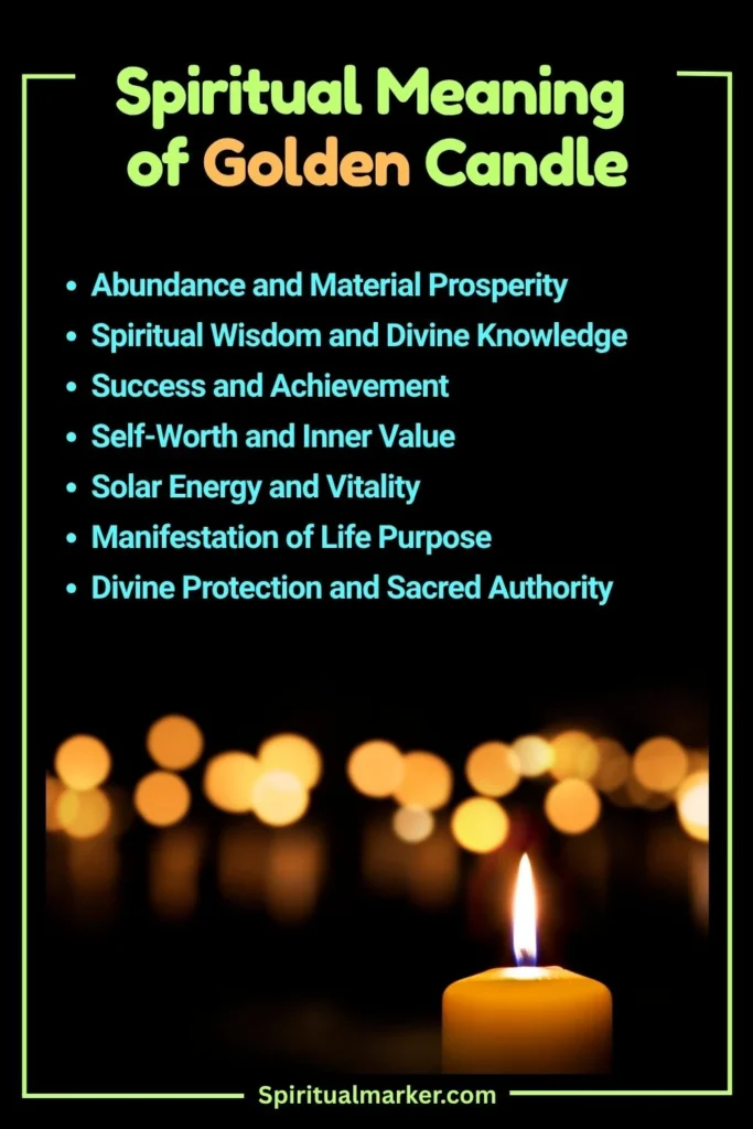 Spiritual Meaning of a Golden Candle, and Its Symbolism