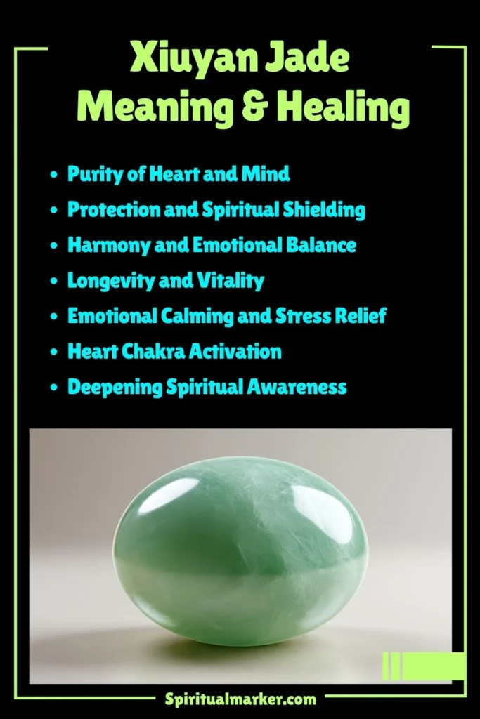 Xiuyan Jade Meaning, Healing Properties and Spiritual Symbolism