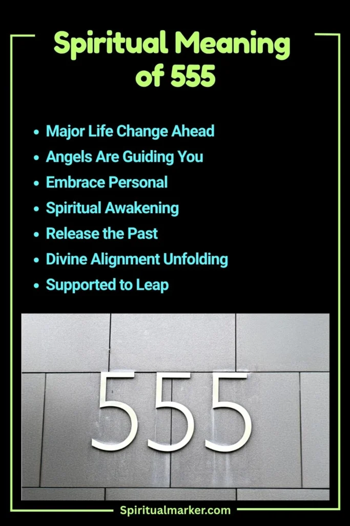 555 Spiritual Meaning and Symbolism