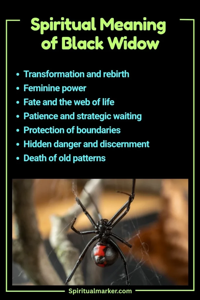 Black Widow Spiritual Meaning and Symbolism