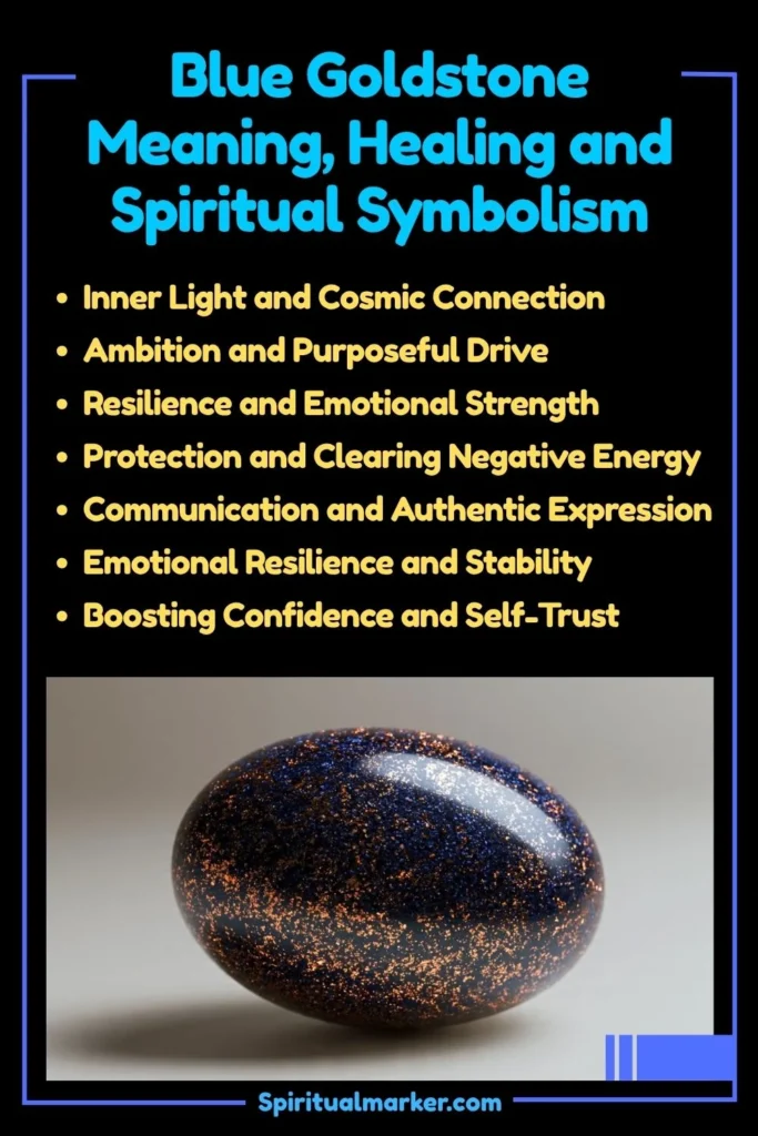 Blue Goldstone Meaning, Healing Properties, and Spiritual Symbolism