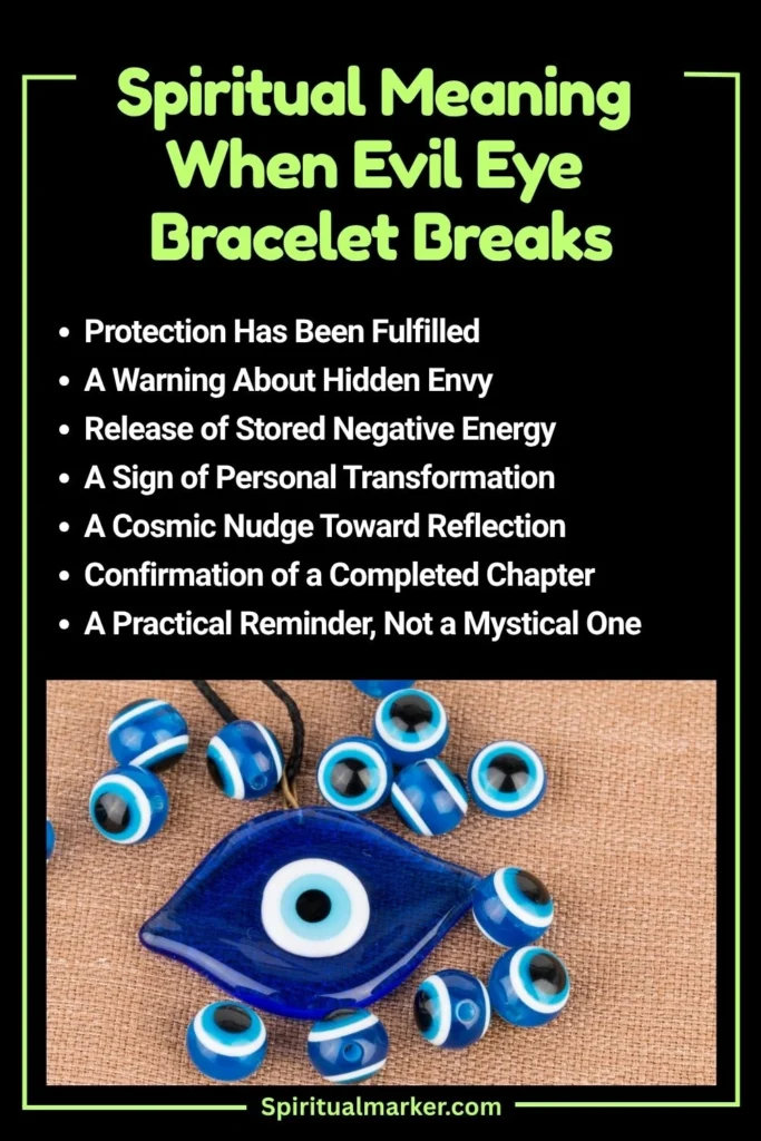 Evil Eye Bracelet Breaks Spiritual Meaning and Symbolism