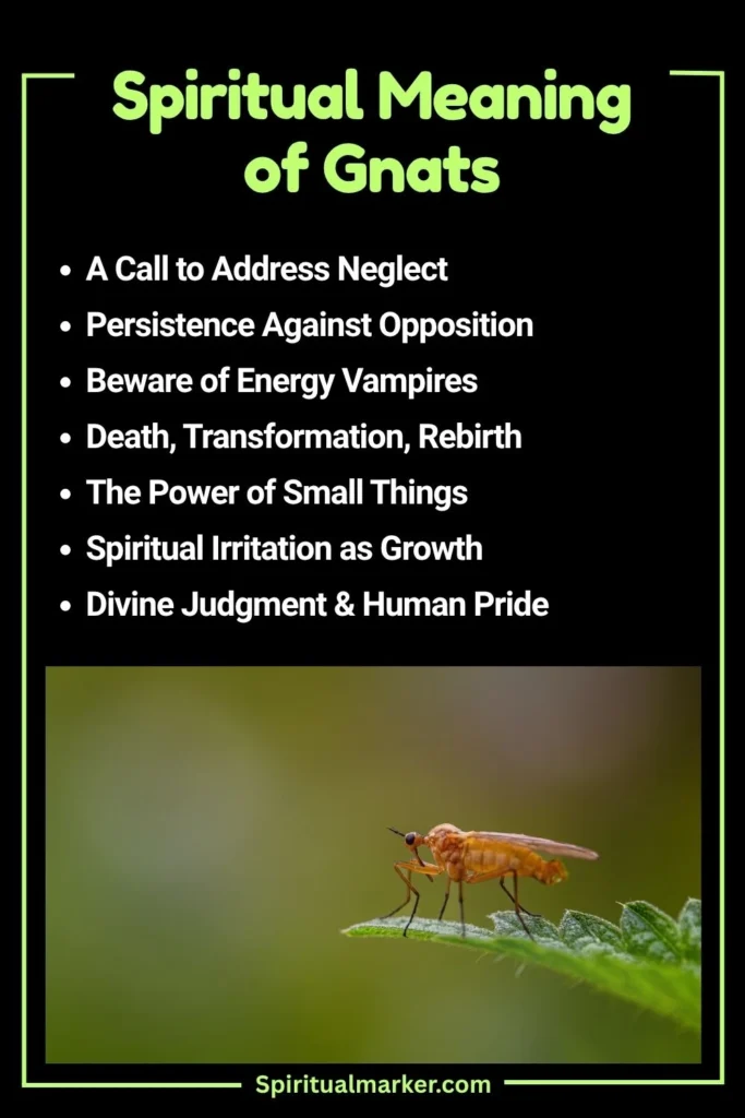 Gnats Spiritual Meaning and Symbolism
