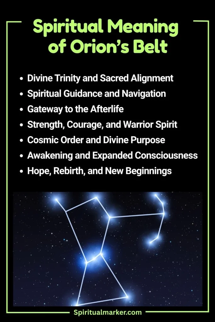 Orion’s Belt Spiritual Meaning and Symbolism