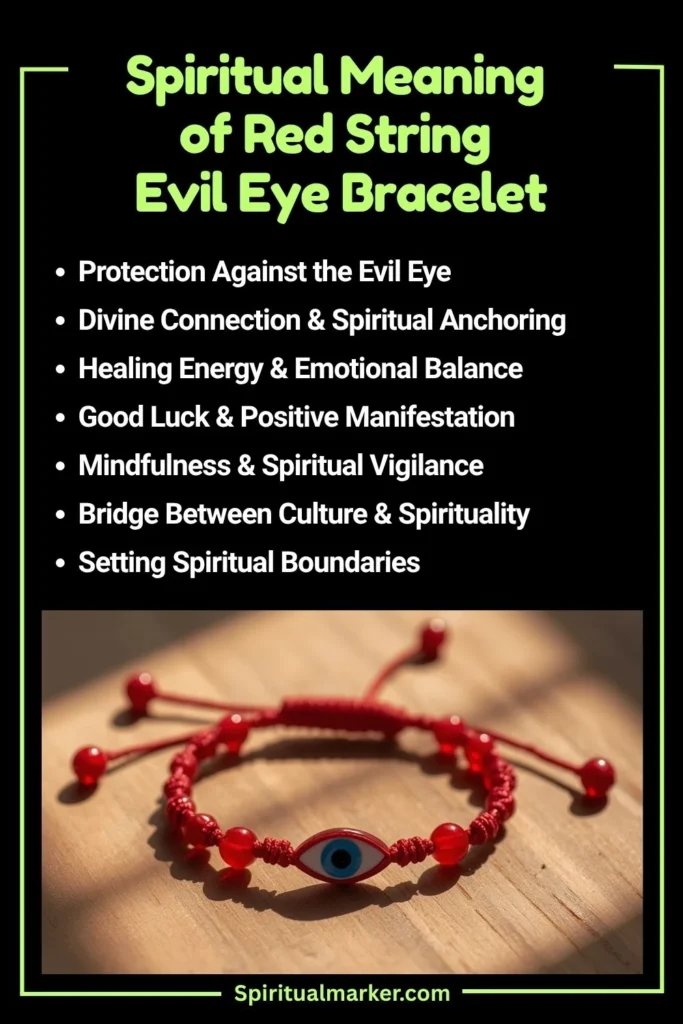 Red string evil eye bracelet Spiritual Meaning and Symbolism
