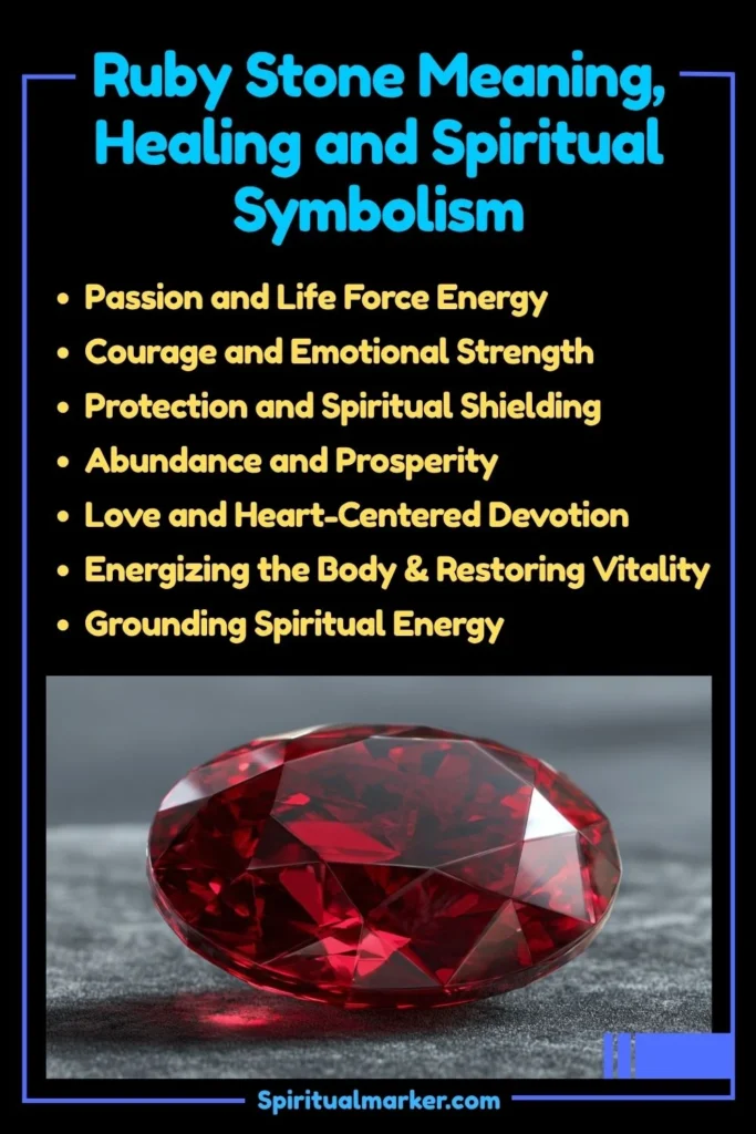 Ruby Stone Meaning, Healing Properties, and Spiritual Symbolism