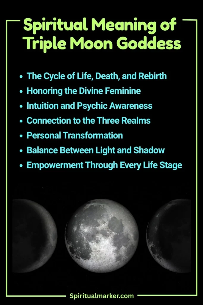 Triple Moon Goddess Spiritual Meaning and Symbolism
