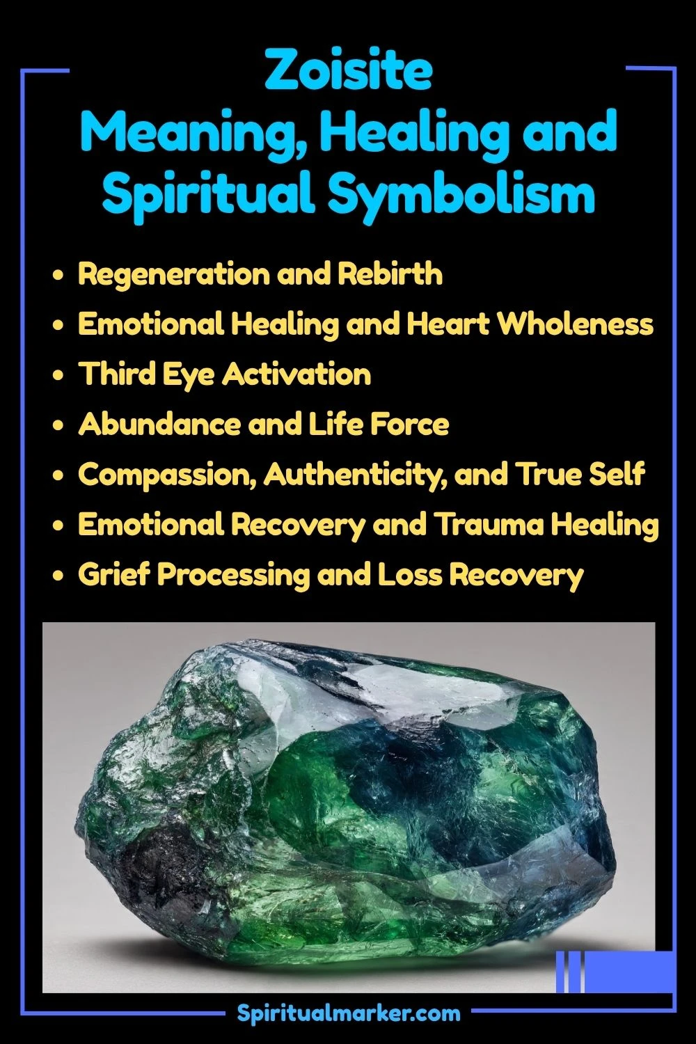 Zoisite Meaning, Healing Properties, and Spiritual Symbolism