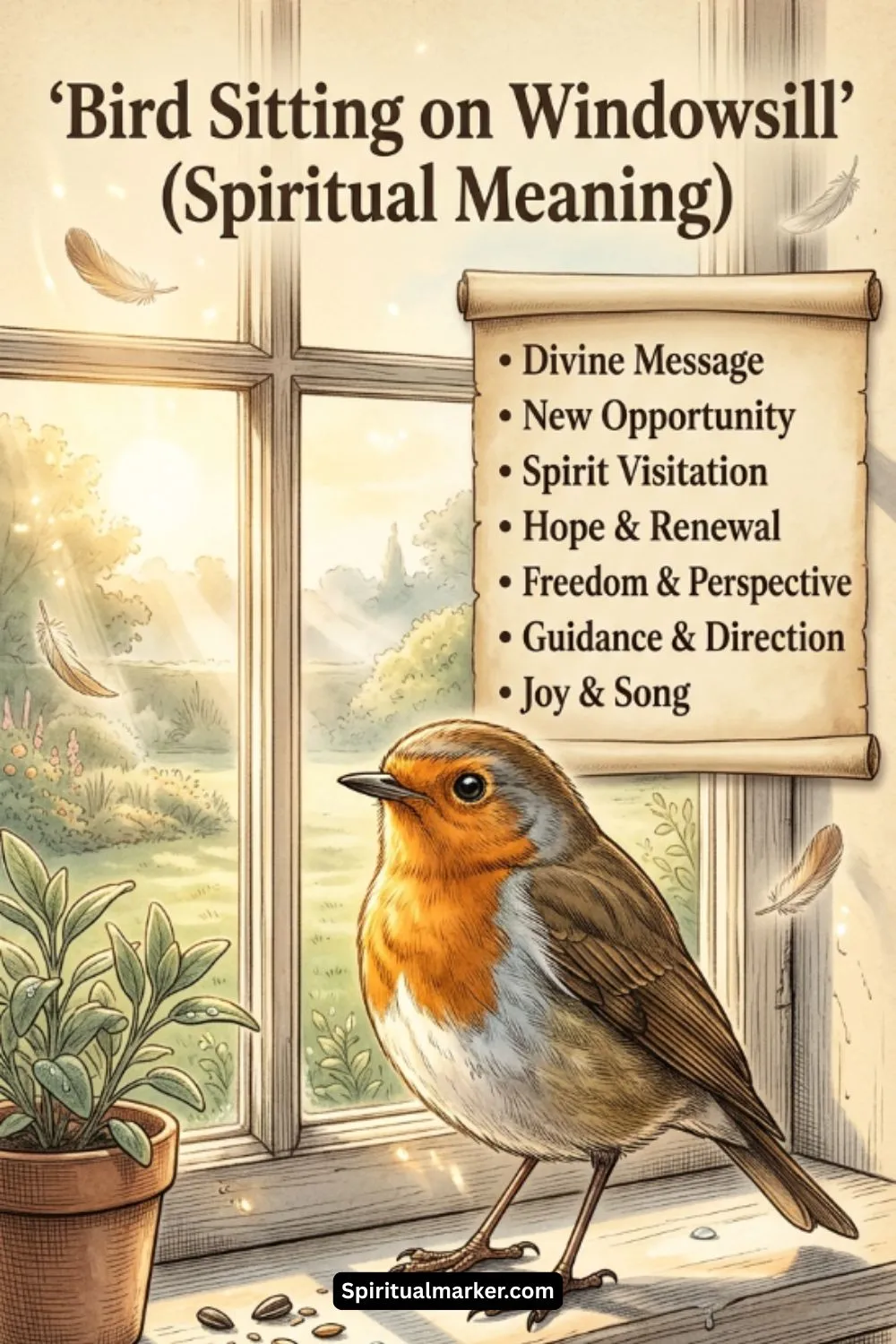 Spiritual Meaning of Bird Sitting on Windowsill