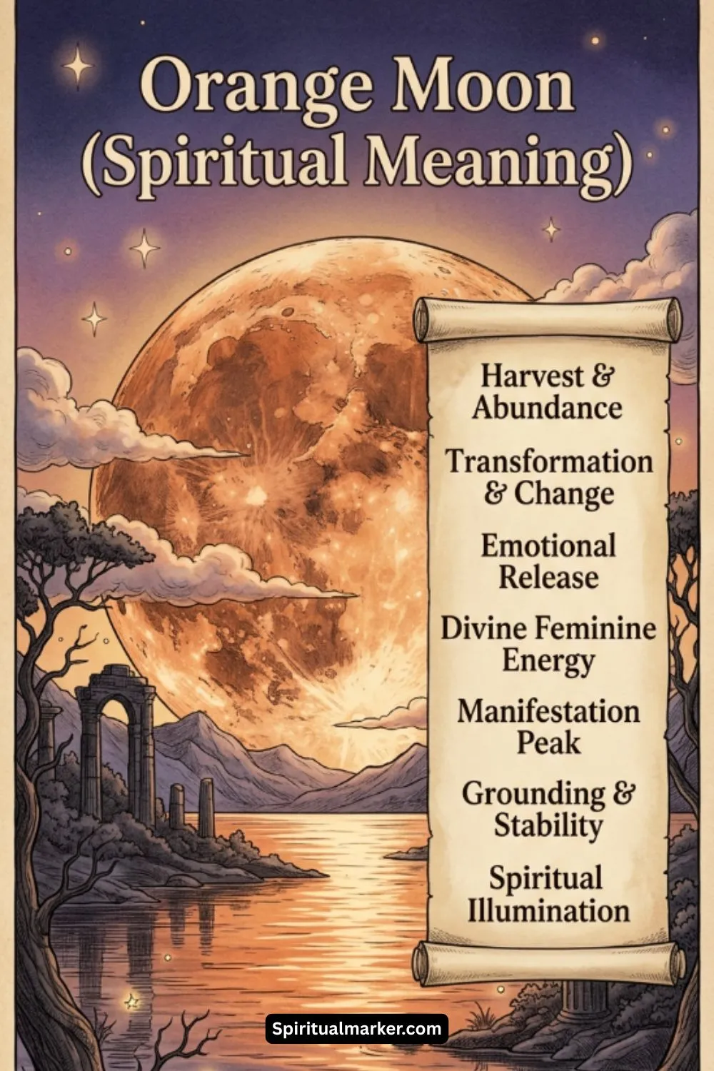 Spiritual Meaning of Orange Moon