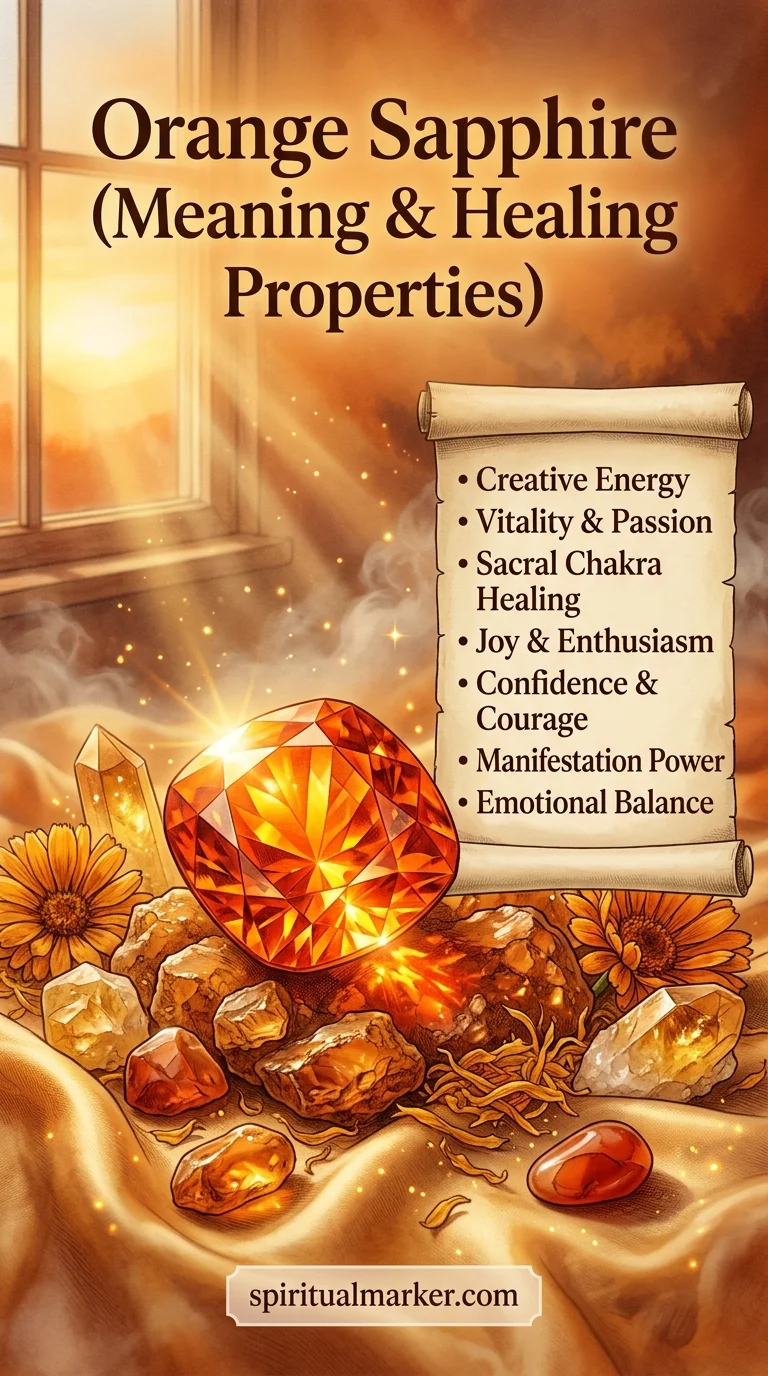 Orange Sapphire Meaning and Healing Properties